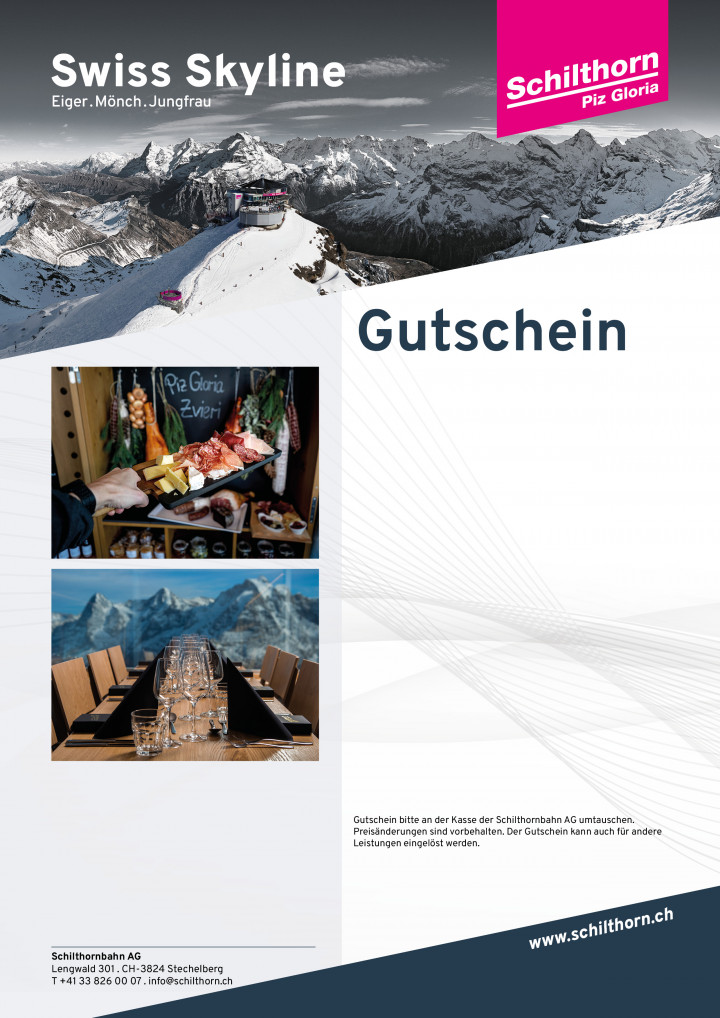 Stechelberg – Schilthorn retour mit Piz Gloria Zvieri